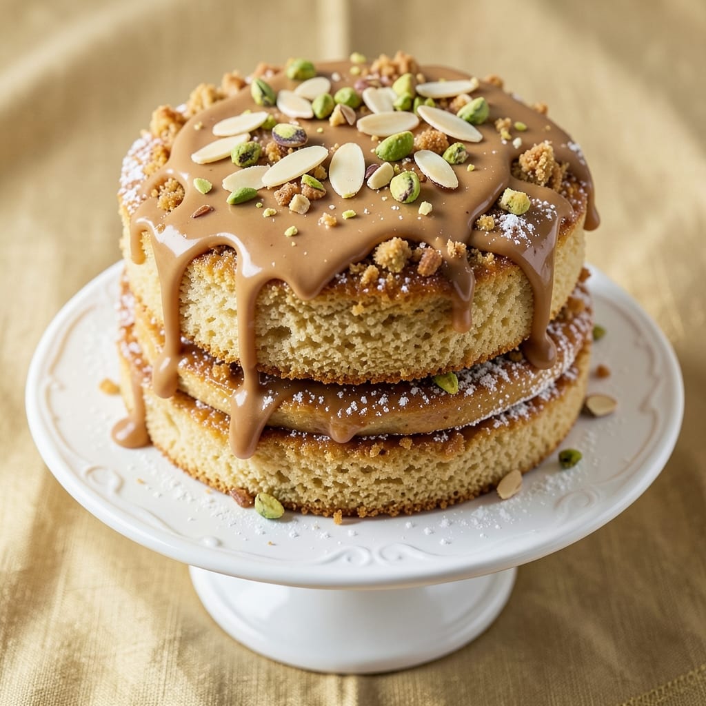 Almond Pistachio Cake Recipe: Nutty Crunch and Vanilla Harmony
