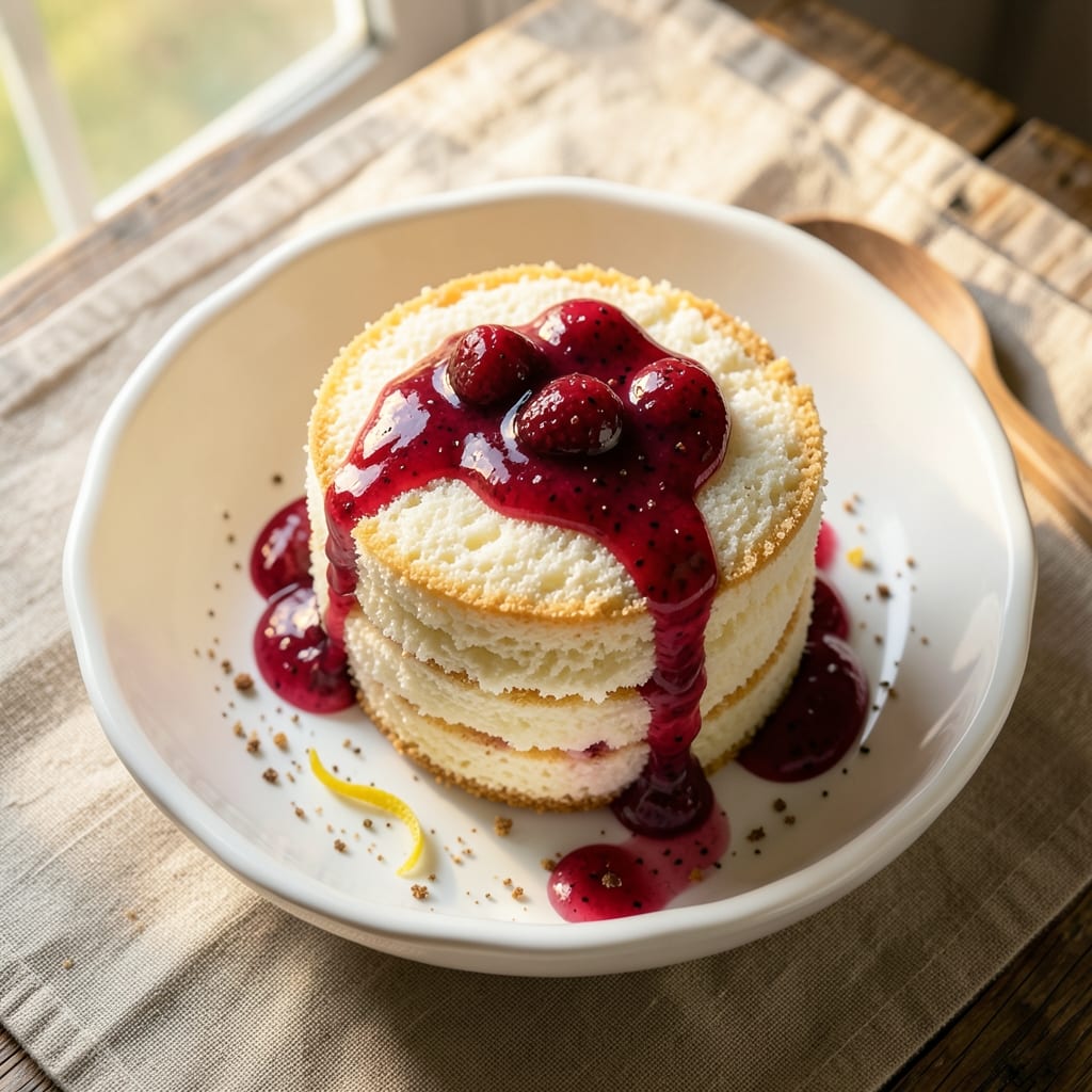 Angel Food Cake and Strawberry Pie Filling Recipe: Light Clouds and Bursting Berry Flavor
