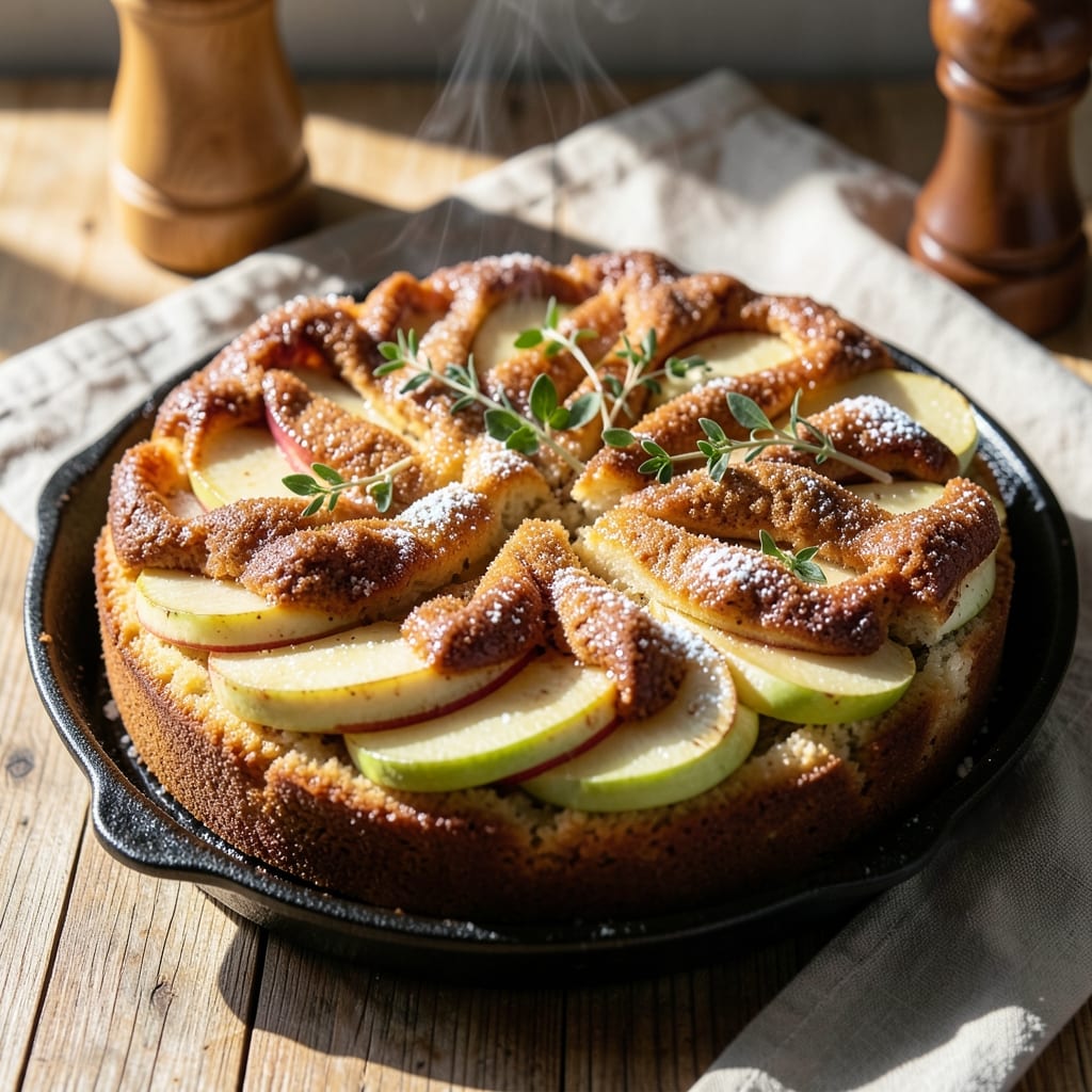 Apple Cinnamon Upside Down Cake Recipe: Caramelized Fruit Layers With Buttery Streusel Topping