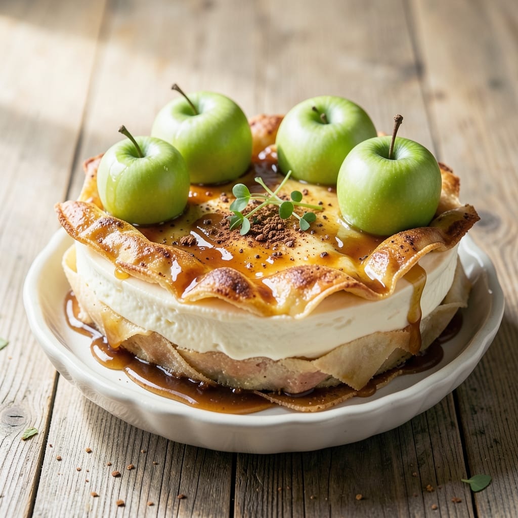 Apple Strudel Cheesecake Recipe: Warm Apple-Caramel Swirls in Creamy Layers