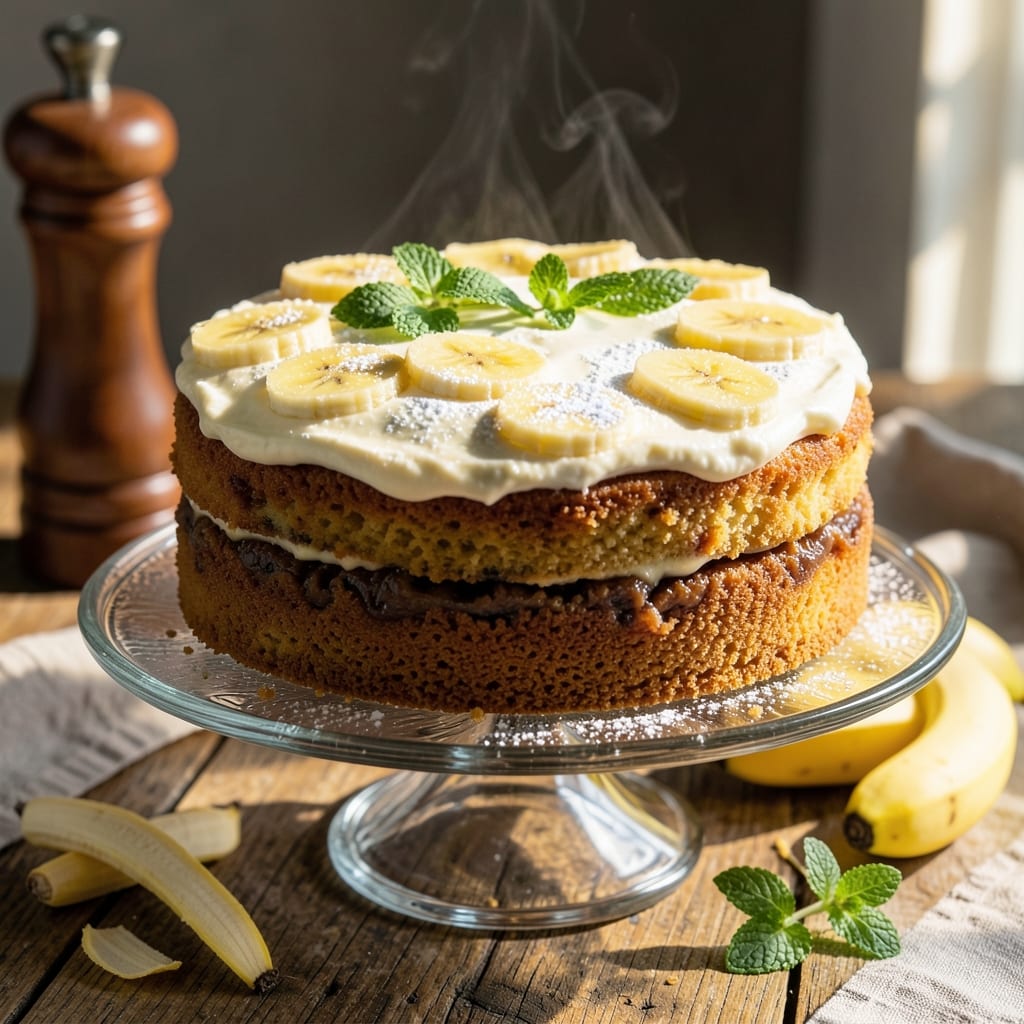 Banana Cake Recipe: Triple-Layered Joy With Moist Centers
