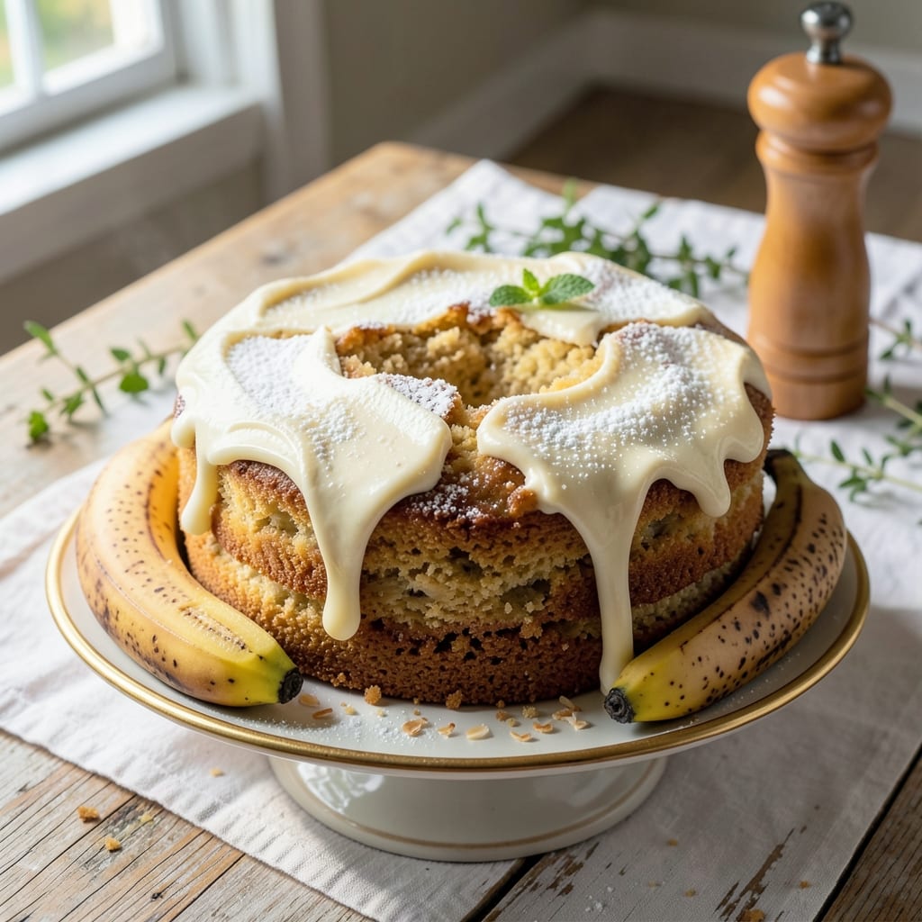 Banana Cake Recipe With Two Bananas: Moist Layers and Vanilla Bean Swirls