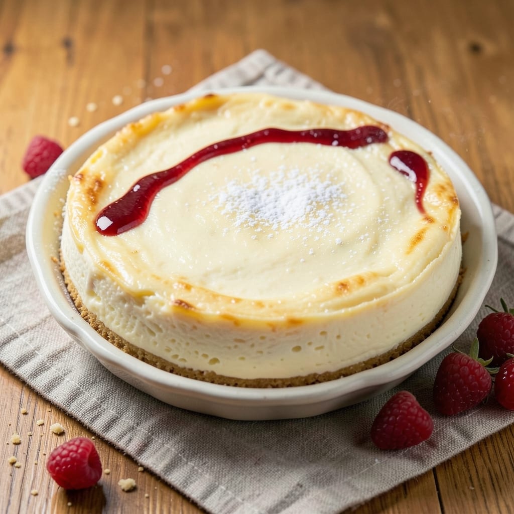 Baked Cheesecake No-Crust Recipe: Velvety Silken Texture Without a Crumb