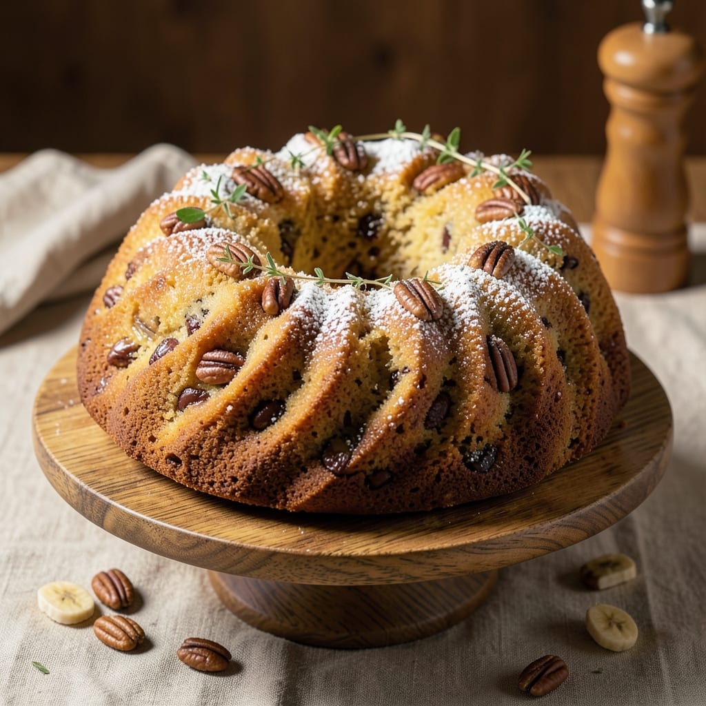 Banana Nut Bread Bundt Cake Recipe: Moist Swirls and Toasted Nut Crunch