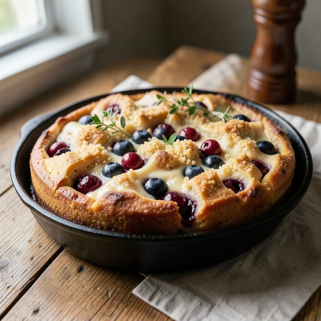 Anthony's Blueberry Coffee Cake Recipe: Vanilla Bean Swirls and Crispy Streusel Top