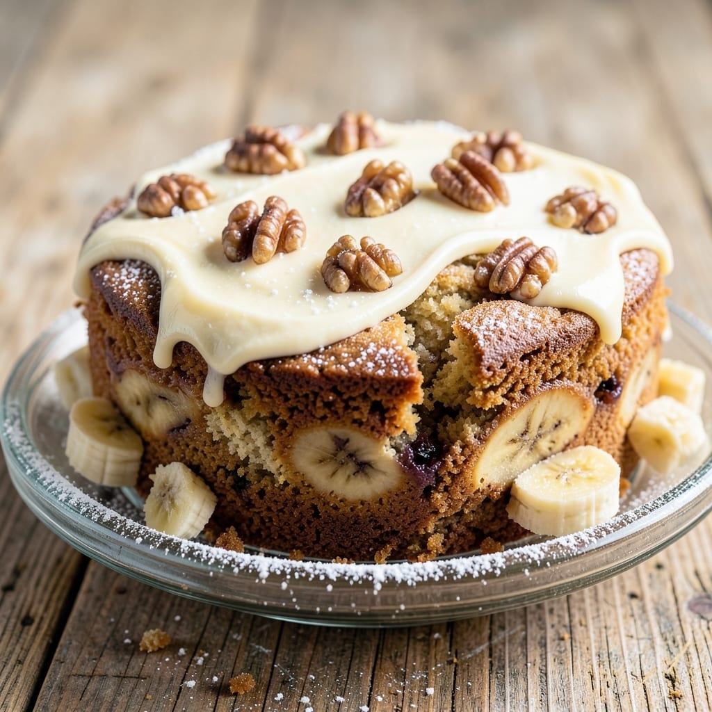 Banana Nut Cake Mix Recipe: Moist Layers and Walnut Crunch Delight