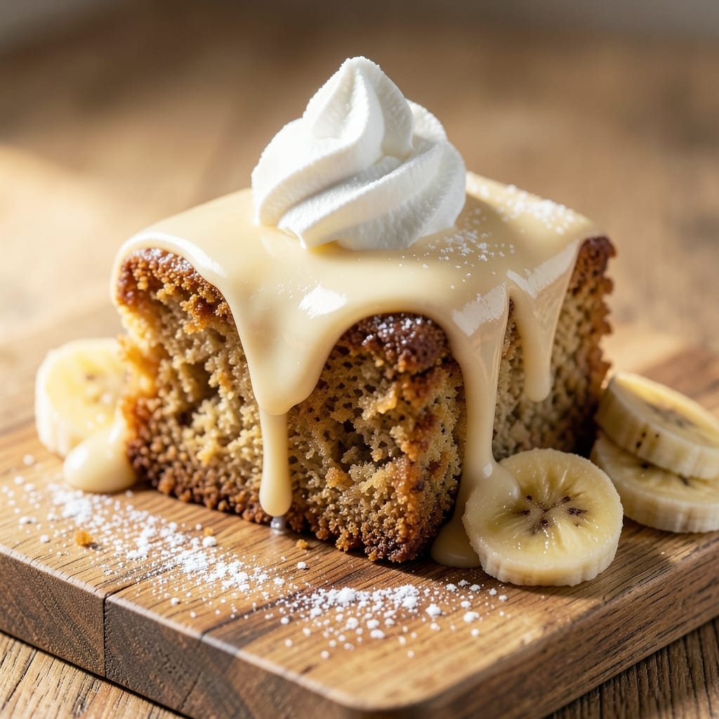 Banana Cake Glaze Recipe: Silky Cream Cheese Drizzle With Caramelized Banana Swirls