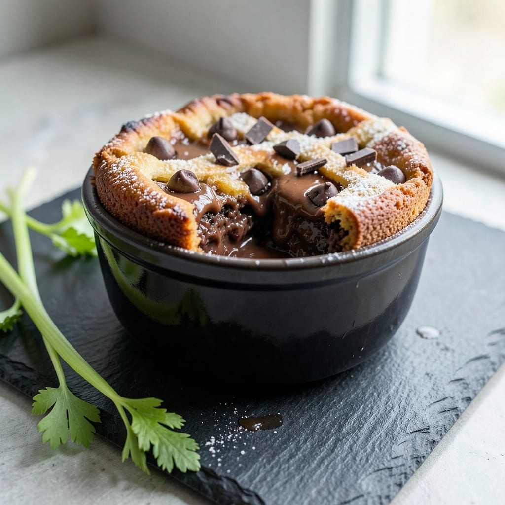 Bakers Lava Cake Recipe: Molten Chocolate Heart and Crispy Celery Crust Fusion