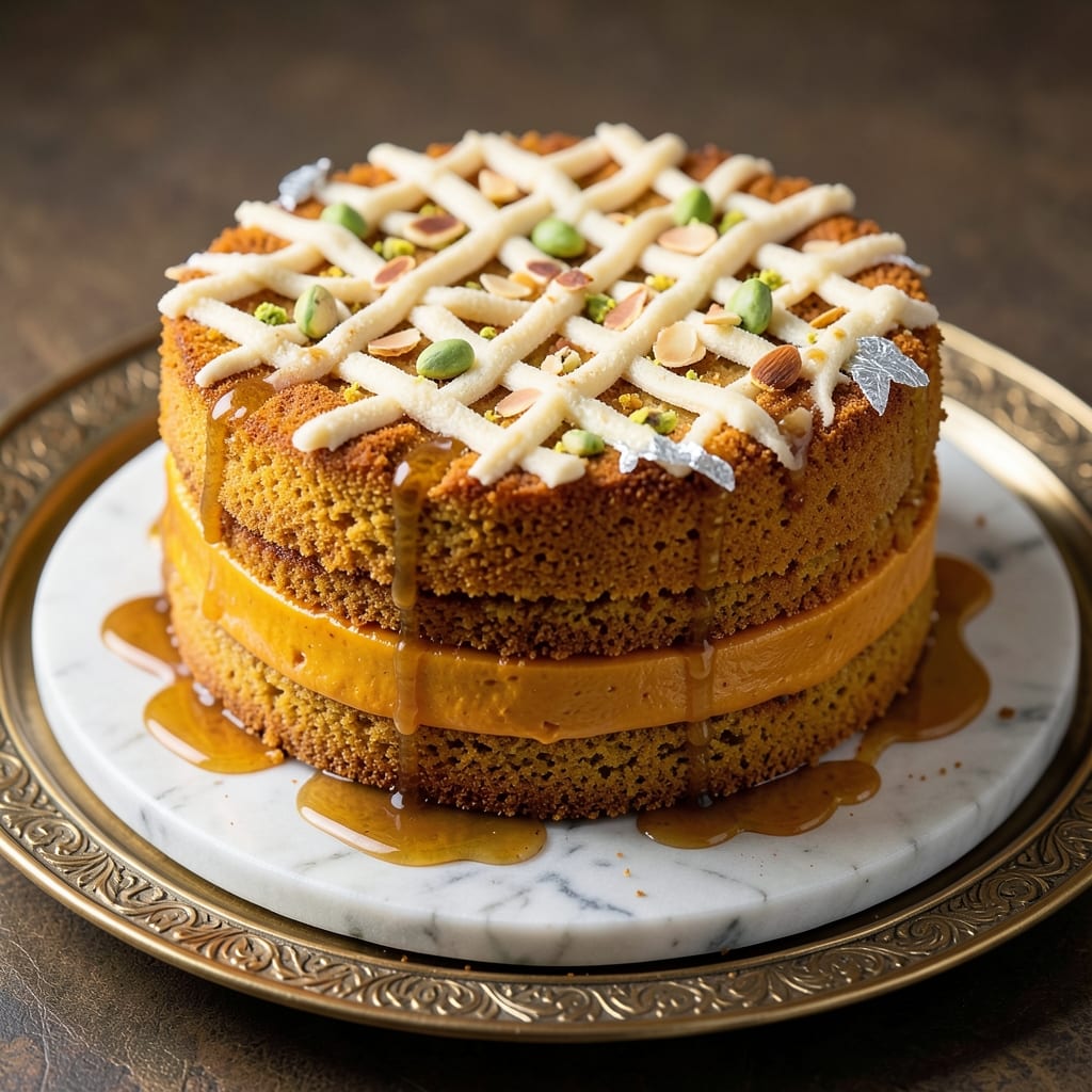 Arabic Saffron Cake Recipe: Golden Spice-Infused Layers with Floral Depth