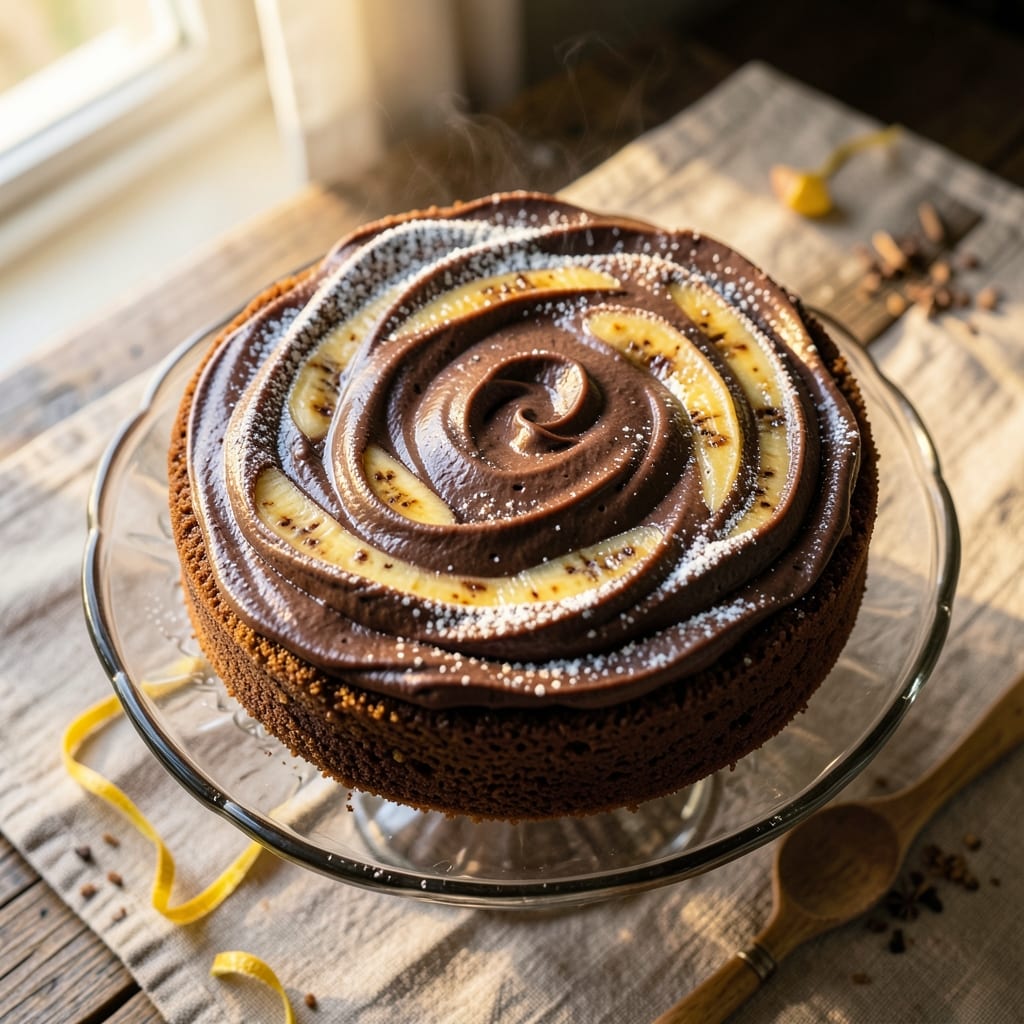 Banana Chocolate Marble Cake Recipe: Swirled Sweetness With Moist Layers