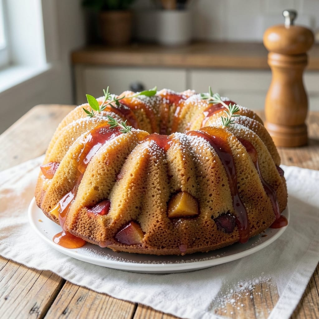 Apricot Nectar Bundt Cake Recipe: Warm Spice and Jammy Center Delight