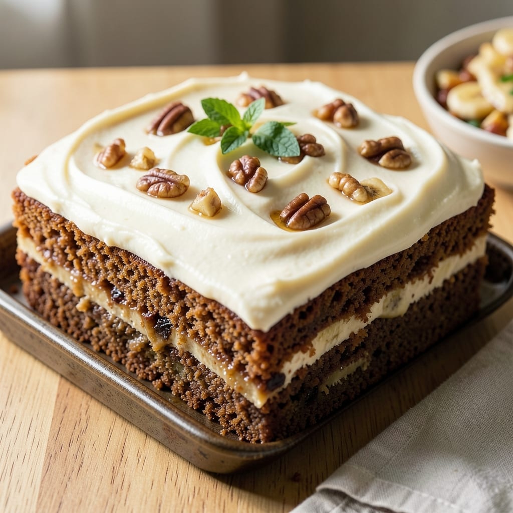 Banana Cake Recipe in 9x13 Pan: Moist Layers and Warm Spice Harmony