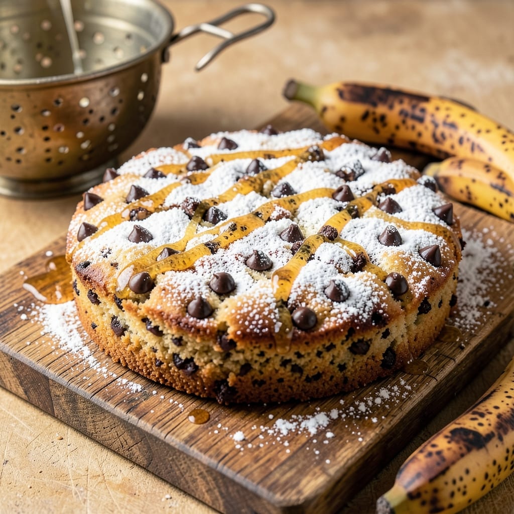 Banana Chocolate Chip Snack Cake Recipe: Moist Layers with Gooey Chips in One Bake