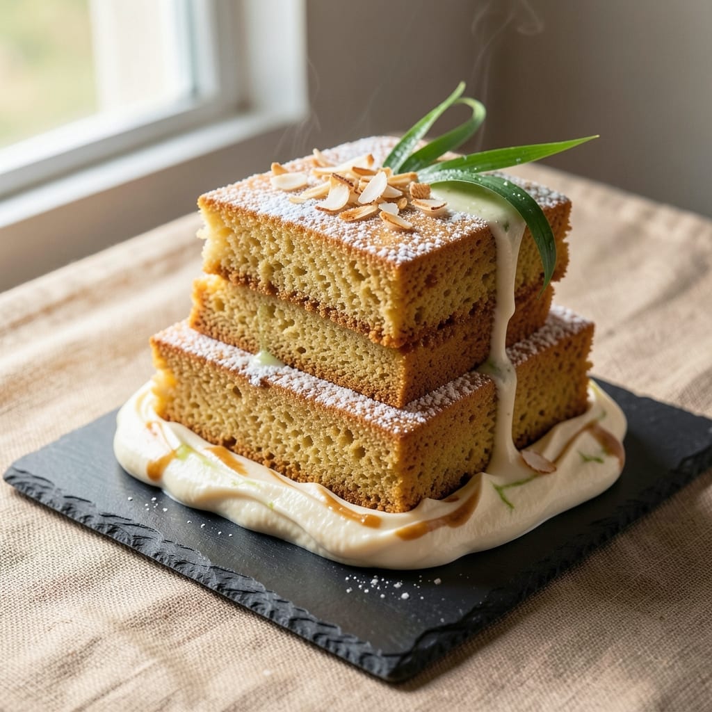 Asian-Inspired Pound Cake Recipe: Fragrant Pandan and Lime Zest Twist