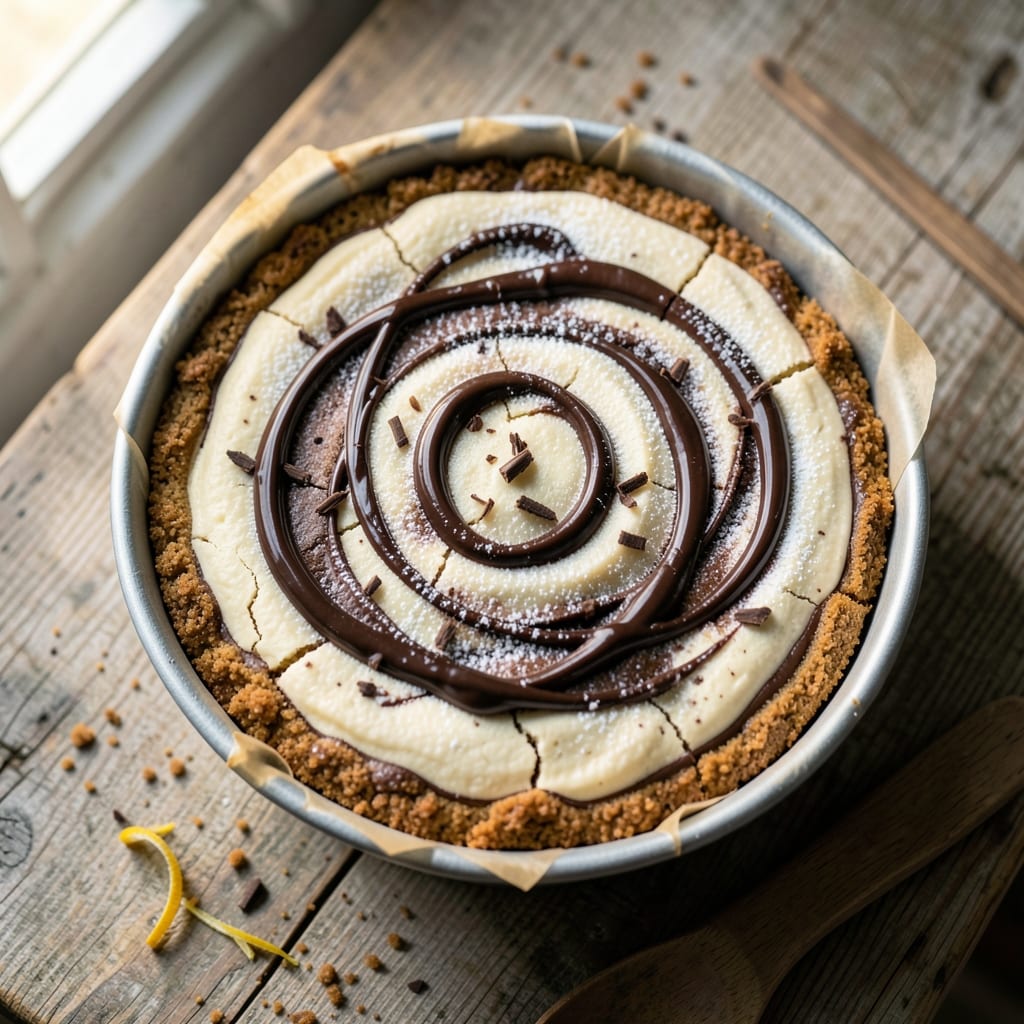 Baked Chocolate Swirl Cheesecake Recipe: Swirled Fudgy Layers Without Cracks