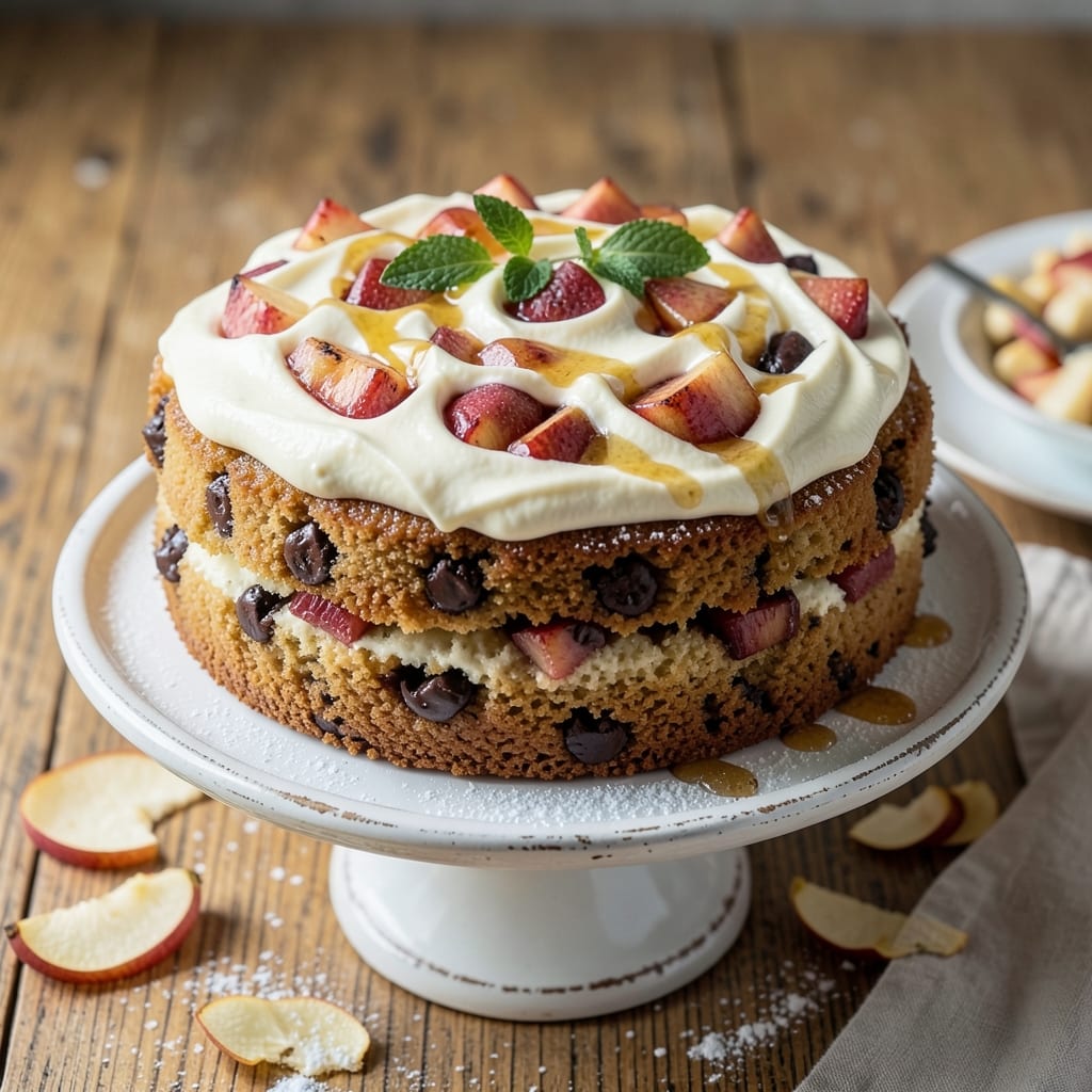 Apple Chocolate Chip Cake Recipe: Spiced Apple Moisture Meets Melty Chocolate Rivers