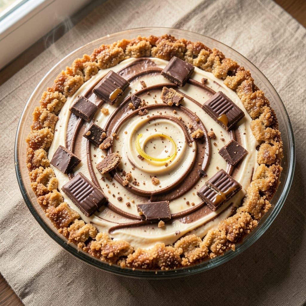 Baked Snickers Cheesecake Recipe: Fudgy Swirls and Caramelized Topping