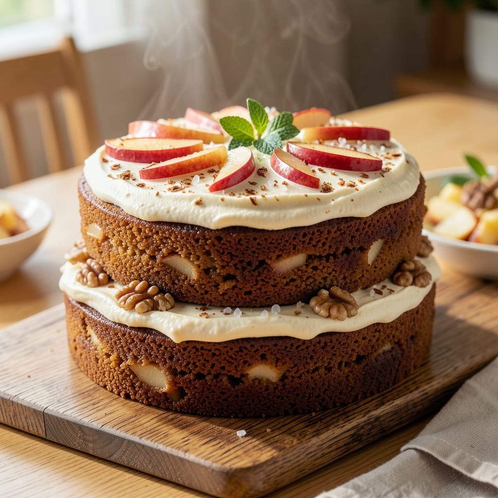 Apple Cinnamon Walnut Cake Recipe: Warm Spice Swirls and Crunchy Top Magic