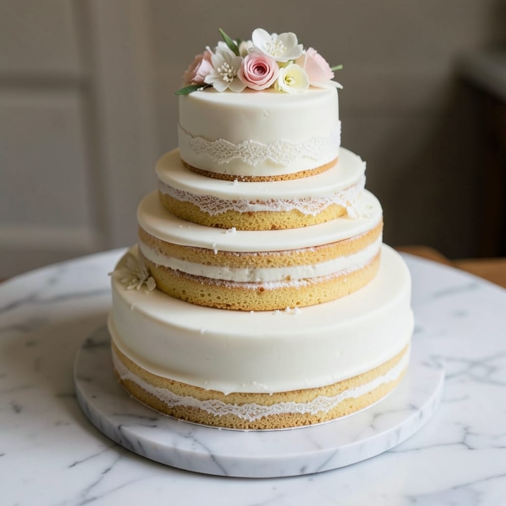 Bakery-Style Wedding Cake Recipe: Tiered Elegance With Buttery Fondant Finishes